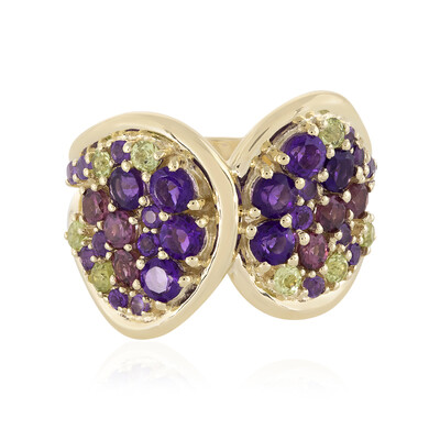 9K Zambian Amethyst Gold Ring (Adela Gold)