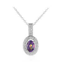 Blueberry mystic topaz Silver Necklace