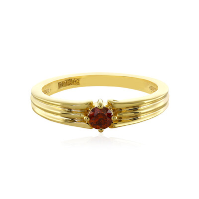 I3 Red Diamond Silver Ring