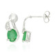 Bahia Emerald Silver Earrings