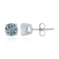 Sky Blue Topaz Silver Earrings