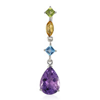 Amethyst Silver Pendant