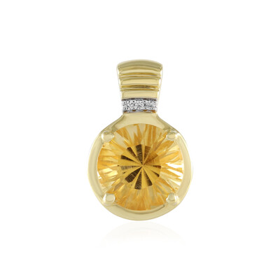 Citrine Silver Pendant