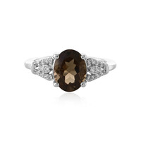 Smoky Quartz Silver Ring