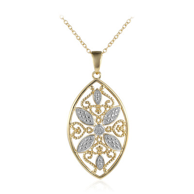 I3 (I) Diamond Silver Necklace