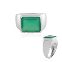 Green Onyx Silver Ring