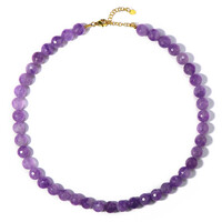 Rose de France Amethyst Silver Necklace