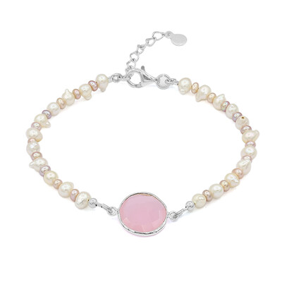 Rose Quartz Silver Bracelet (TPC)