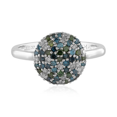 9K I2 Green Diamond Gold Ring (KM by Juwelo)