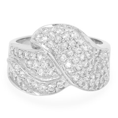 White Topaz Silver Ring