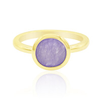 Lavender Jade Silver Ring