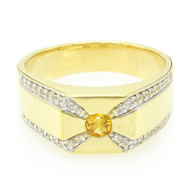 Mandarin Garnet Silver Ring
