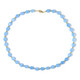 Aqua Quartz Silver Necklace