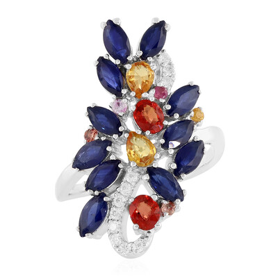 Blue Sapphire Silver Ring