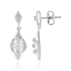 I2 (I) Diamond Silver Earrings