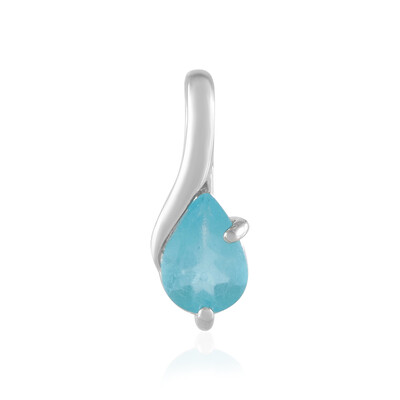 Blue Apatite Silver Pendant
