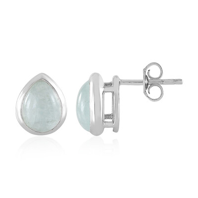 Aquamarine Silver Earrings