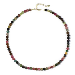 Fancy Tourmaline Silver Necklace