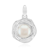 White Freshwater Pearl Silver Pendant (Michelle Albala)