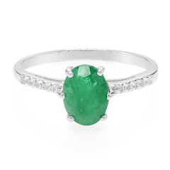 Bahia Emerald Silver Ring