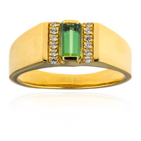 Benedito Green Tourmaline Silver Ring(Adela Silber)