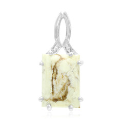 Magnesite Silver Pendant