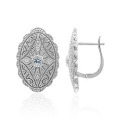 Sky Blue Topaz Silver Earrings