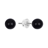 Shungite Silver Earrings