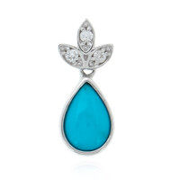 Sleeping Beauty Turquoise Silver Pendant (Anne Bever)