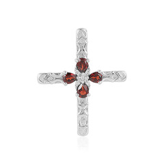 Mozambique Garnet Silver Pendant