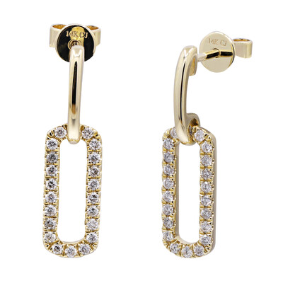 14K I1 (H) Diamond Gold Earrings (CIRARI)