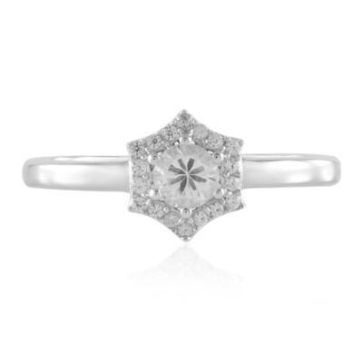White Sapphire Silver Ring