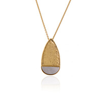 Mother of Pearl Silver Necklace (Joias do Paraíso)