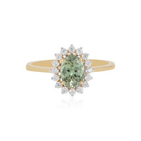 9K Green Tanzanite Gold Ring
