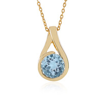 Sky Blue Topaz Silver Necklace
