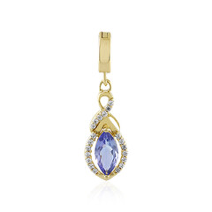 9K Unheated Tanzanite Gold Pendant