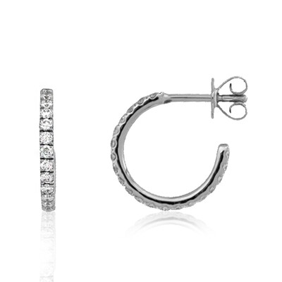 Flawless (F) Diamond Platinium Earrings (LUCENT DIAMONDS)