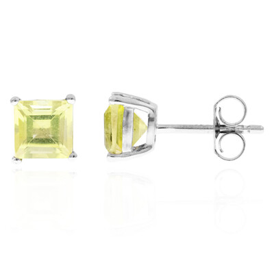 Ouro Verde Quartz Silver Earrings