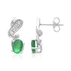 Bahia Emerald Silver Earrings