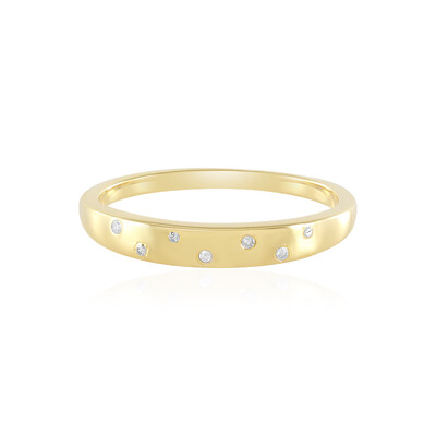 I2 (I) Diamond Silver Ring
