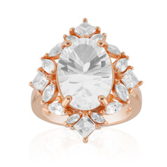 White Topaz Silver Ring