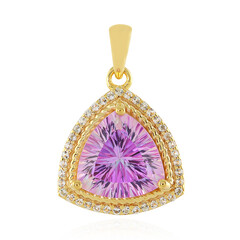 Anniversary Topaz Silver Pendant