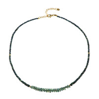 Green Sapphire Silver Necklace