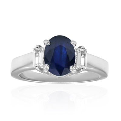 Blue Sapphire Silver Ring