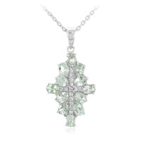 Paraiba Tourmaline Silver Necklace