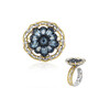 Tanzanian Aquamarine Silver Ring (Gems en Vogue)