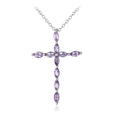 Bolivian Amethyst Silver Necklace