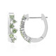 Tulear Green Sapphire Silver Earrings (Pallanova)