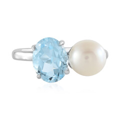 Sky Blue Topaz Silver Ring