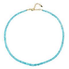 Blue Apatite Silver Necklace